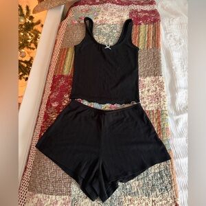 Abercrombie Pointelle Sleep Set/Pajamas Tank and Shorts XXS